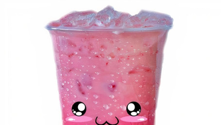 Nom Yen  (Thai Pink Milk) With Bubble