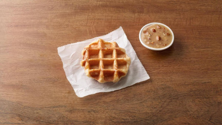 Waffle With Honey Pecan Butter