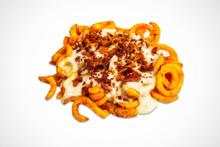 Bacon Og Queso Curly Fries