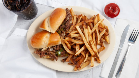 Philly Steak Sandwich Home-Cut Fries
