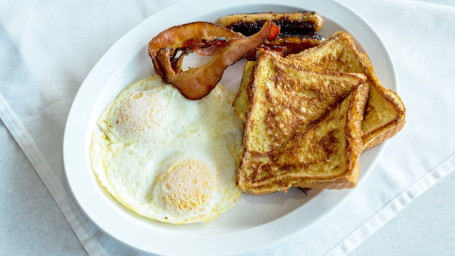 Eggs (2), Pancakes Or French Toast (2), Bacon (2) Sausage (2)