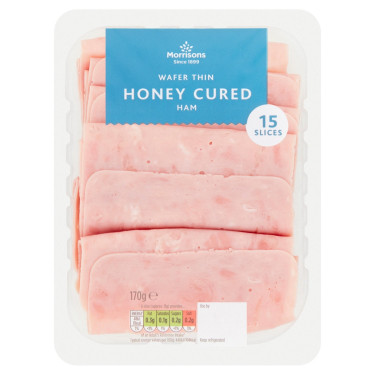 Morrisons Wafer Thin Honey Suned Cured 170G