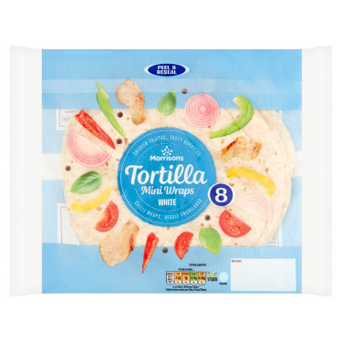 Morrisons Mini Tortilla Wraps Confezione Da 8