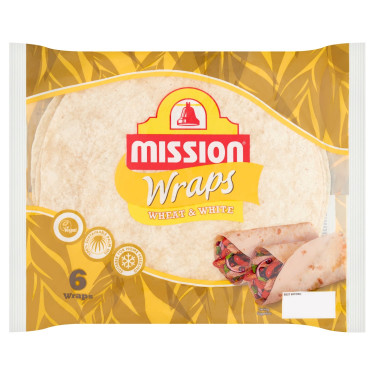 Mission Deli 6 Wrapuri Cu Tortilla Albă De Grâu