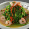 610 Spinach And Prawns In Special Broth