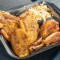 Fried Chicken (Poulet Fry) with Slice Fried Plantain