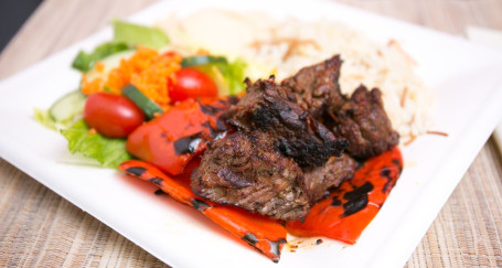 Beef Kebob Dinner Plate