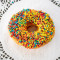 Raised Frosted Donut With Sprinkles