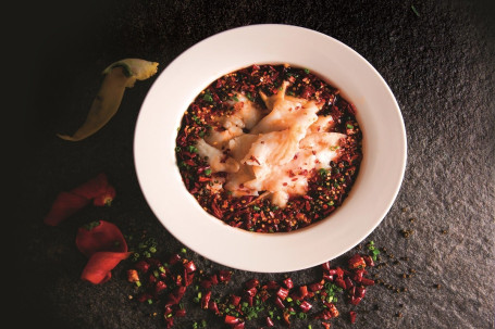 Chuān Fǔ Shuǐ Zhǔ Hǎi Bān Piàn Là Braised Sliced Fish In Pungent Sauce Spicy