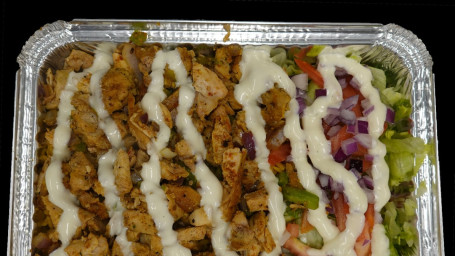 New York City 'S Finest Mid-East Halal Chicken Over Rice With White Sauce