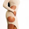 Nude Cut-Out Midi Dress