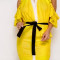 Lemonade Cold Shoulder Ruffled Midi Dress