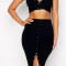 Studded Two Piece Crop Set