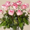 The Long Stem Pink Rose Bouquet