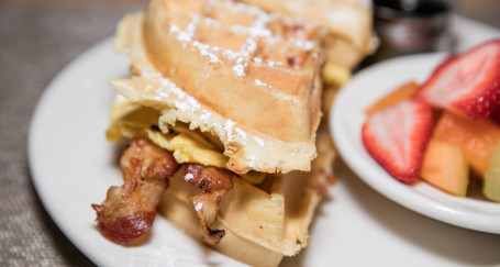 Bacon Waffle Sandwich