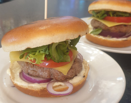 Gourmet Steak Burger with Super Crispy Fries