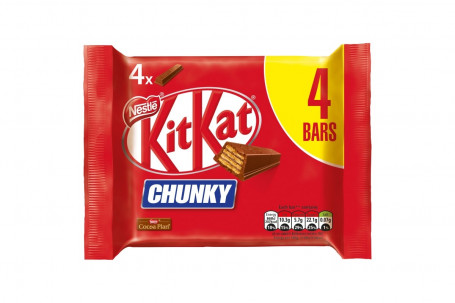 Kit Kat Chunky Milk Chocolate Bar Multipack 40G 4 Pack