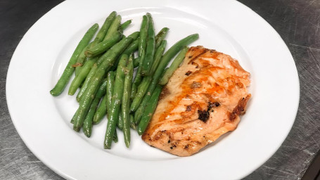 Grilled Salmon With A Side Of Vegetable