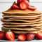 Classic Pancakes With Strawberries (5 Stack)