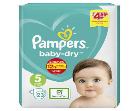 Pampers B/Drytaped S5 Pm4.99 4 23 S