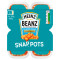 Heinz Beanz No Sugar Snap Pots 4X200G