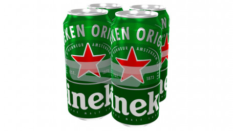 Heineken Lagerøl 4 X 440 Ml Dåser