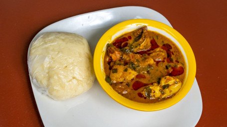 Ogbonu Soup With Fufu