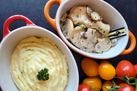 Low Fat Turkey Fricassée With Mushroom Mashed Potatoes 1Px
