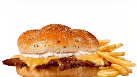 Garlic Single Steakburger And Fries