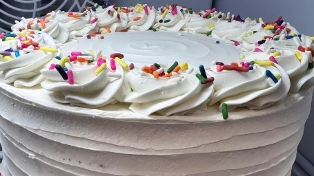 6 Inch Vanilla Birthday Cake Serves Up To 10