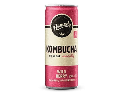 Remedy Kombucha Wild Berry Can