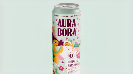 Aura Bora Hibiscus Passionfruit Sparkling Water