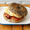 Eggs, Bacon and Hp Sauce Bagel