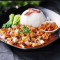 Vegetarian Sauteed Tofu, Chinese Fungus and Mixed Vegetables with Rice sù jiā cháng dòu fǔ fàn