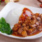 Stewed Beef Brisket and Turnips with Rice luó bo niú nǎn fàn