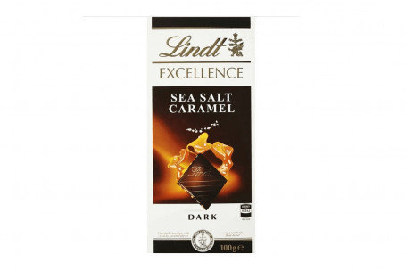 Lindt Excellence Dark Chocolate Sea Salt Caramel 100G (2120Kj)