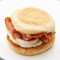 Crispy Bacon, Cheese Egg English Muffin Sandwich