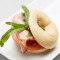 Mini Bagel Blt With Crispy Bacon, Tomato And Rocket