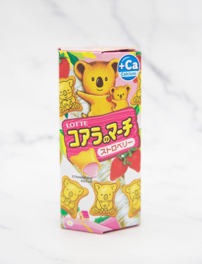 Kǎo Lā Bǐng Gàn Cǎo Méi Wèi Lotte Strawberry Biscult 37G