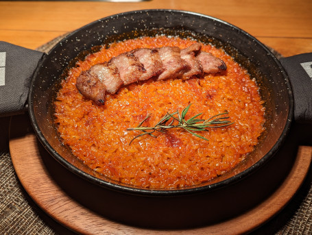 Meat Paella (Iberian Secreto Acorn Fed Pork)