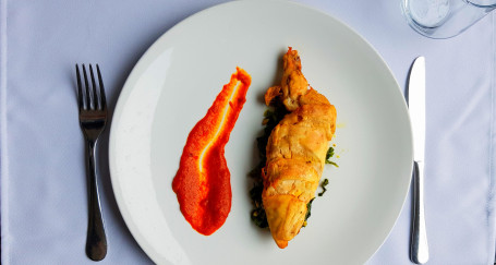 Stuffed Chicken Breast With Catalan Style Spinach