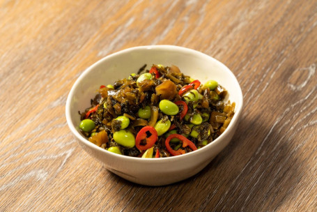 Zhōu Zhuāng Xián Cài Máo Dòu Edamame Beans With Salted Pickles