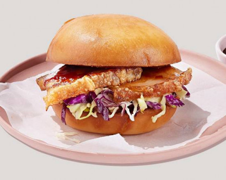 Crackling Pork Belly Bao Burger