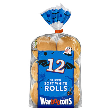 Warburtons Sliced ​​White Rolls Confezione Da 12