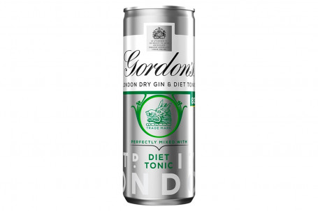 Gordons London Dry Gin Diet Tonic 250Ml