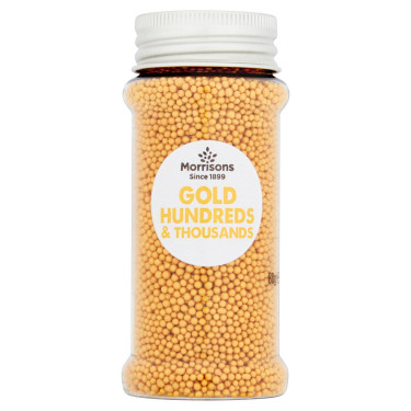 Morrisons Gold Hundreds Thousands Sprinkles 80G