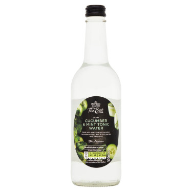 Morrisons The Best Low Calorie Castravete Menta Tonic Apa 500Ml