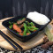 Stir Fried Chinese Broccoli And Beef With Rice