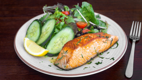 200g Grilled Salmon with Garden Salad