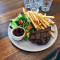 200g Rump Steak with Chips and Salad